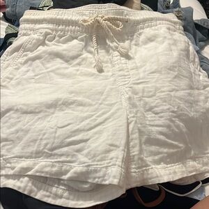 Old Navy White Athletic Shorts Lightweight Elastic Waist